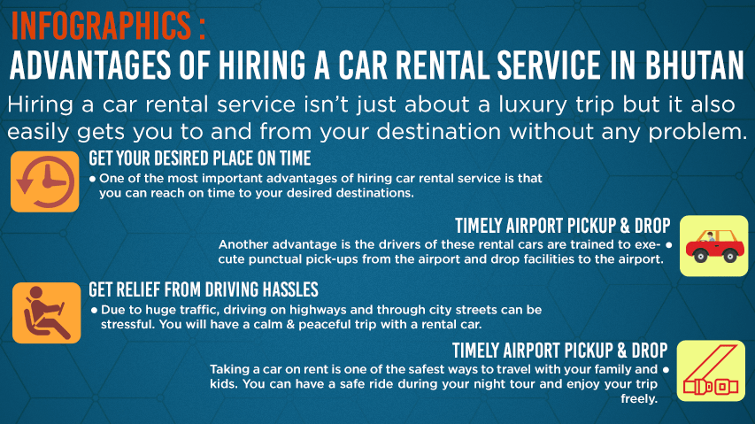 Infographics- Advantages of Hiring a Car Rental Service in Bhutan